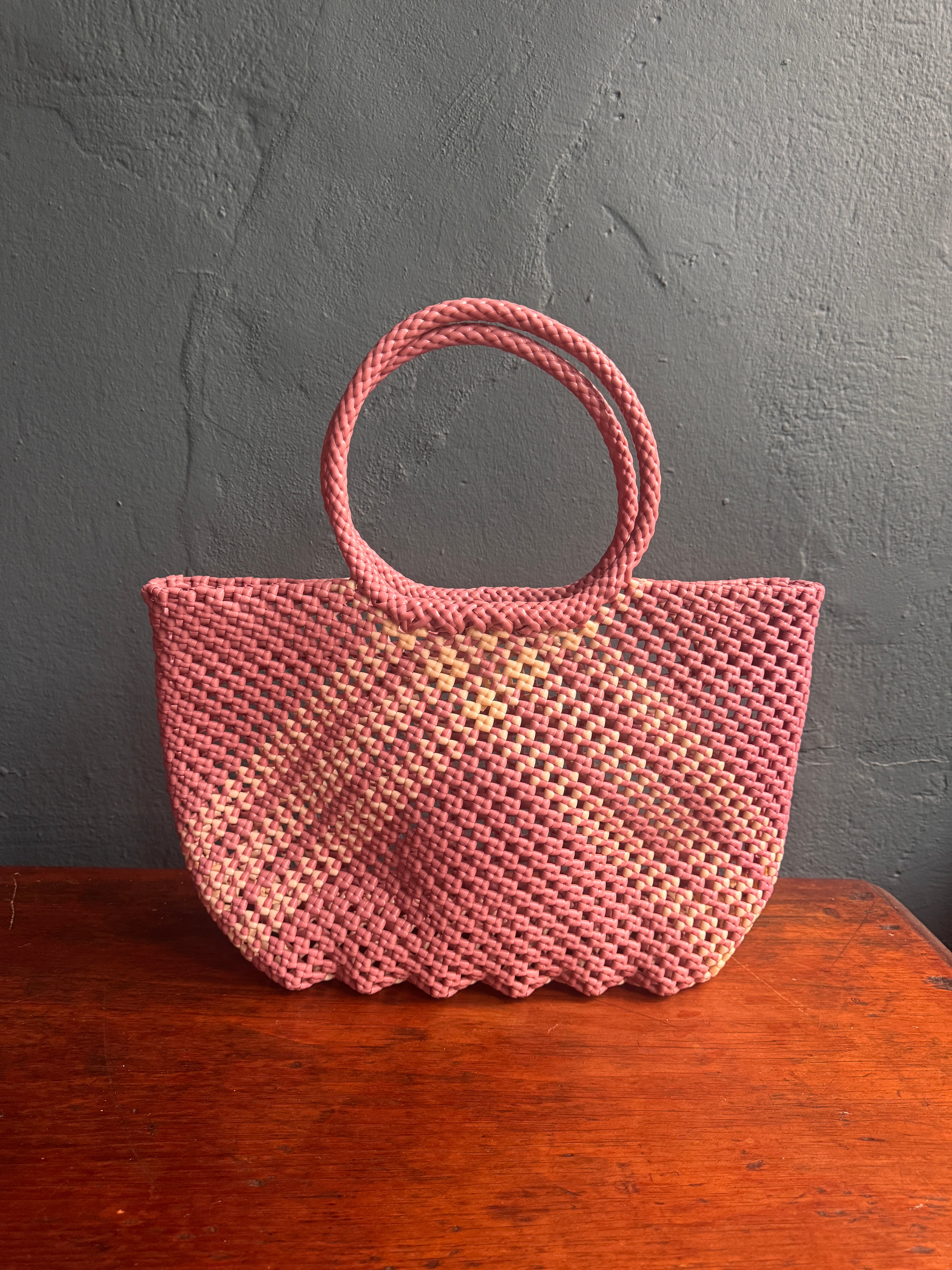Recycled Plastic Medium Woven Tote