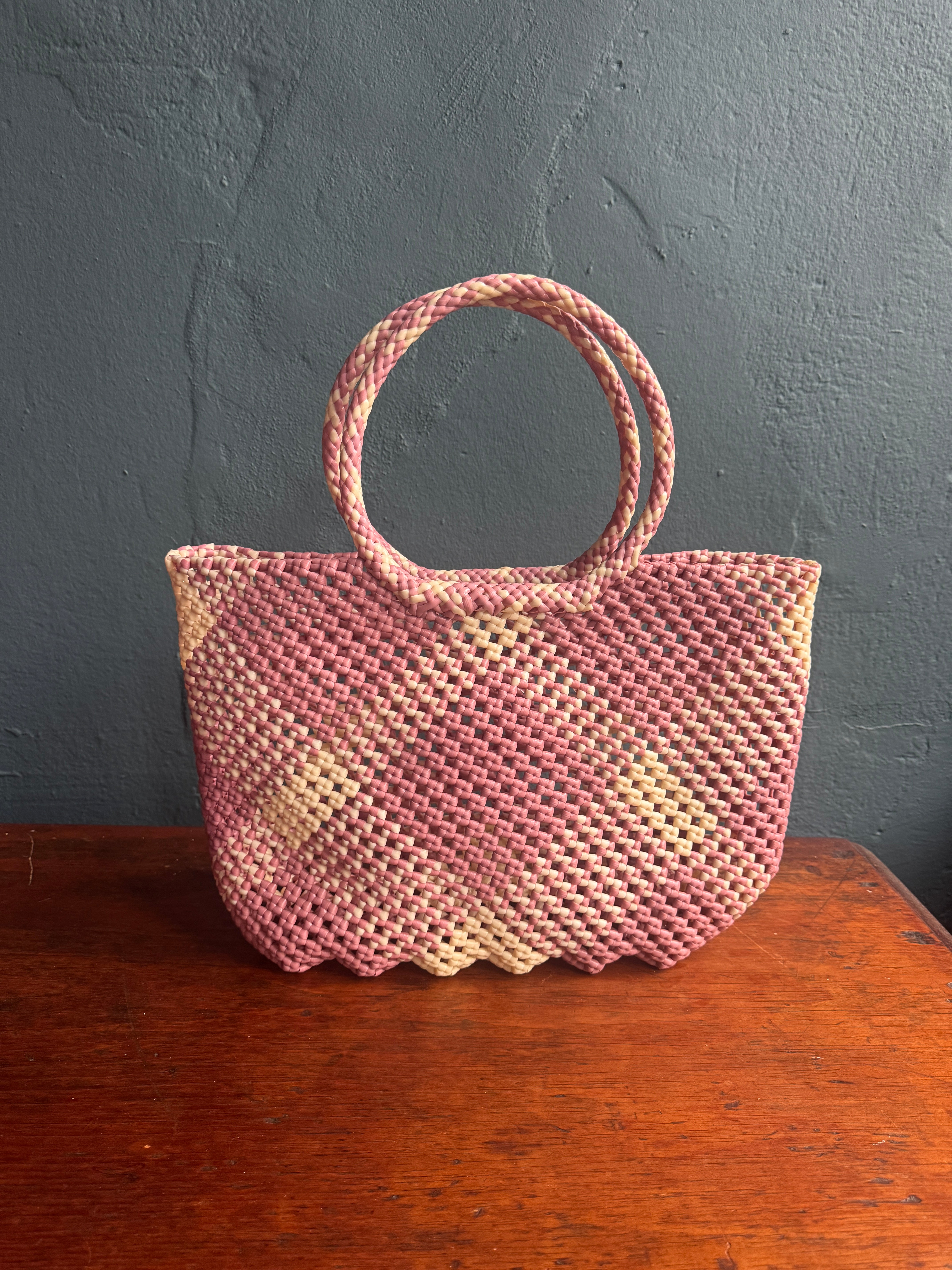 Recycled Plastic Medium Woven Tote