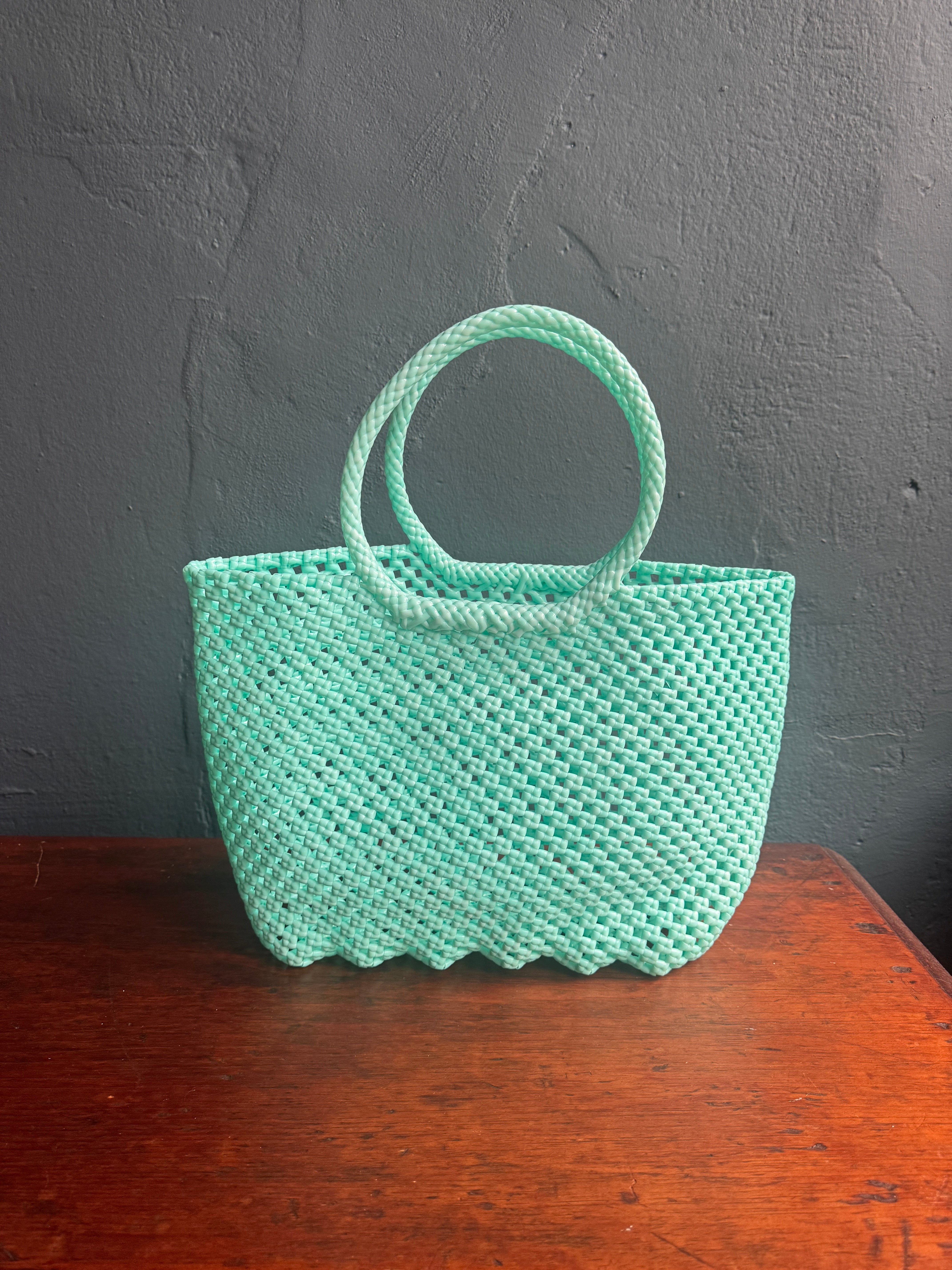 Recycled Plastic Medium Woven Tote