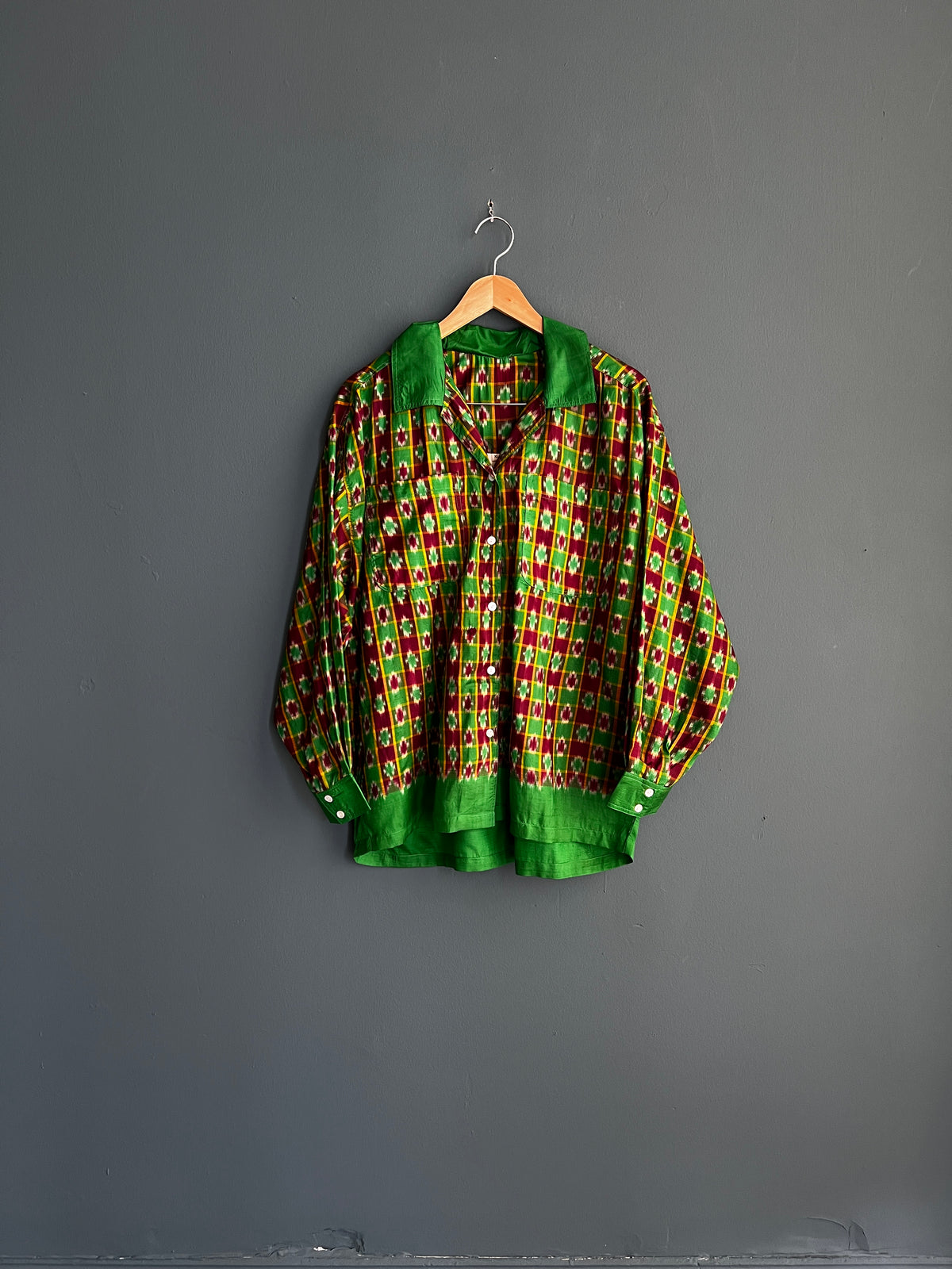 Unisex Patola Silk Sari Overshirt