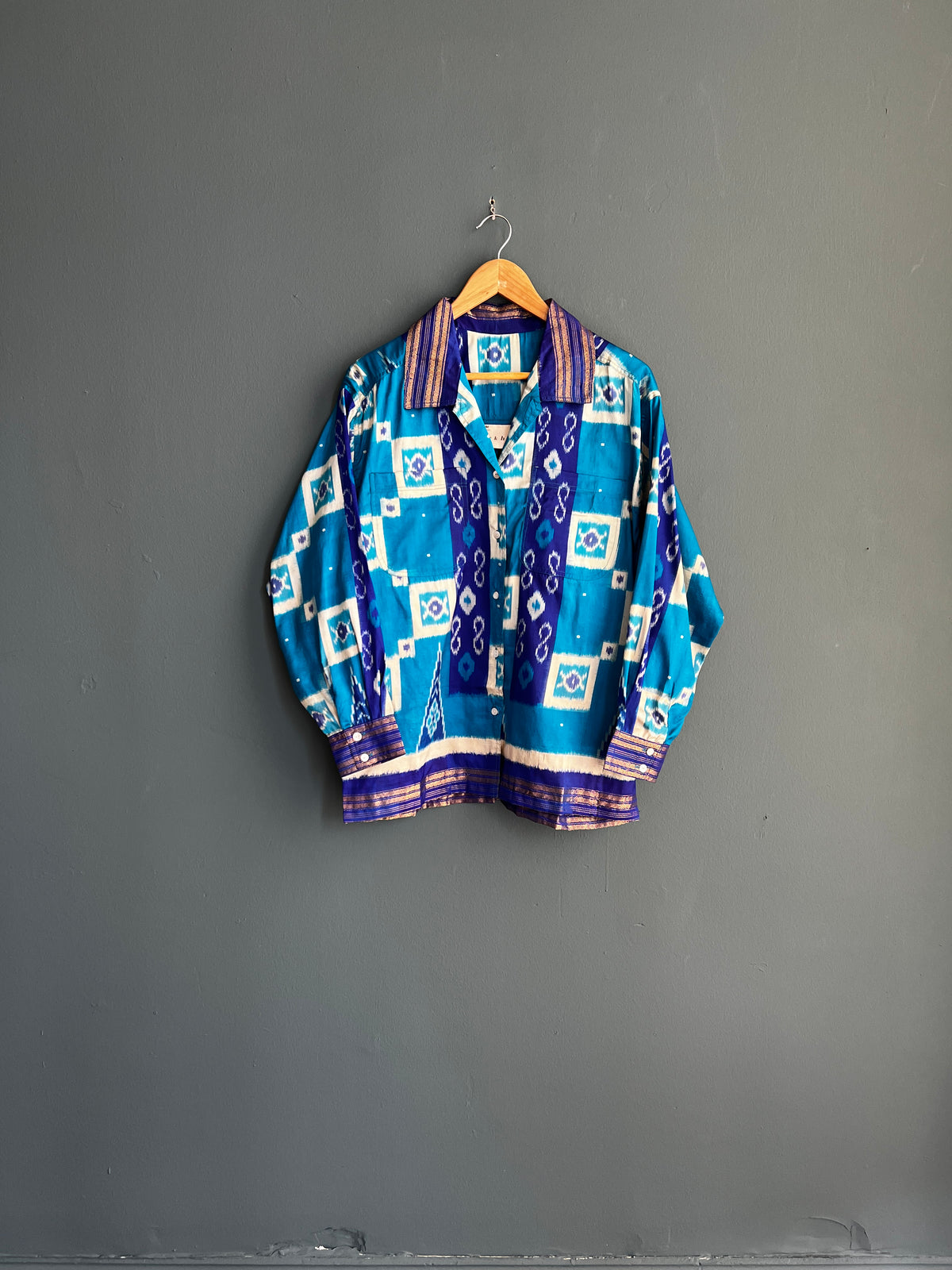 Unisex Patola Silk Sari Overshirt