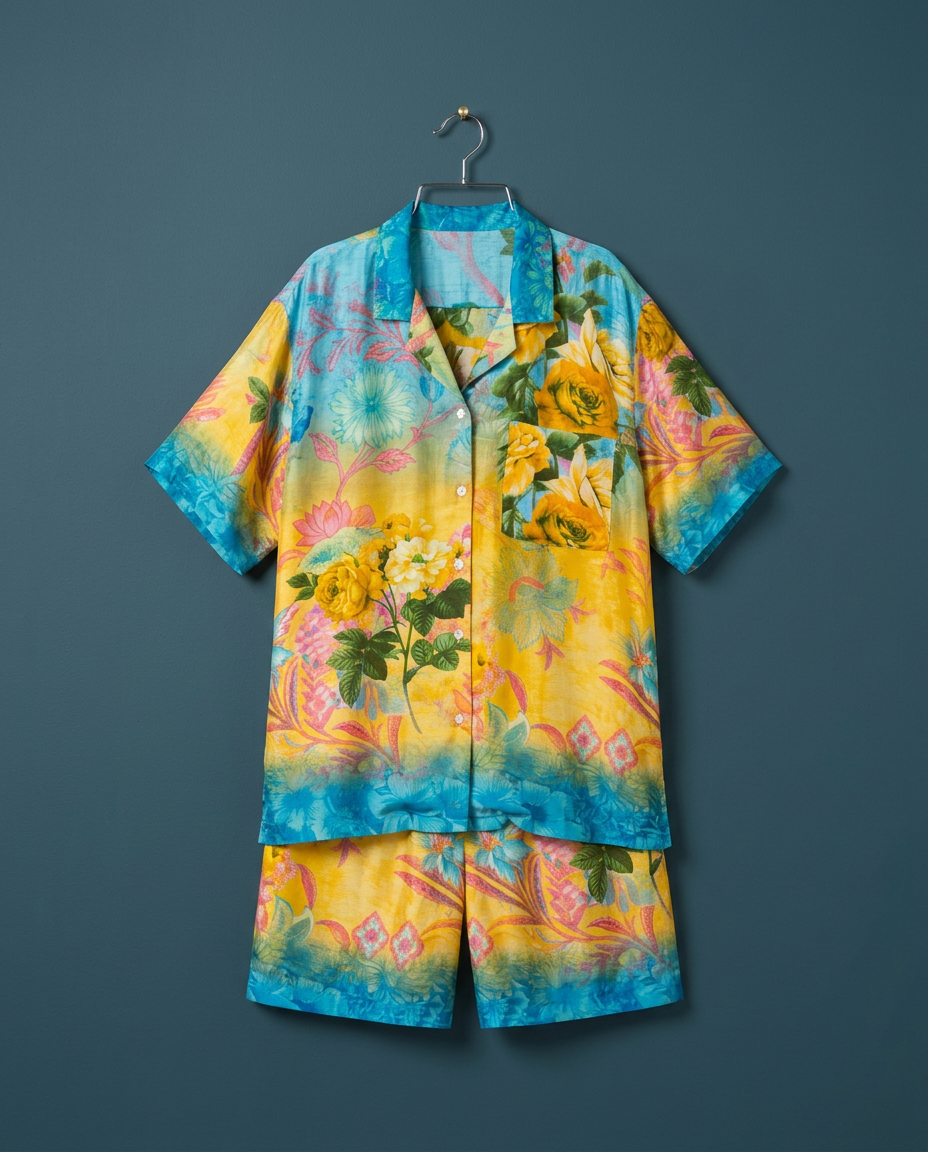 Recycled Sari Camp Set