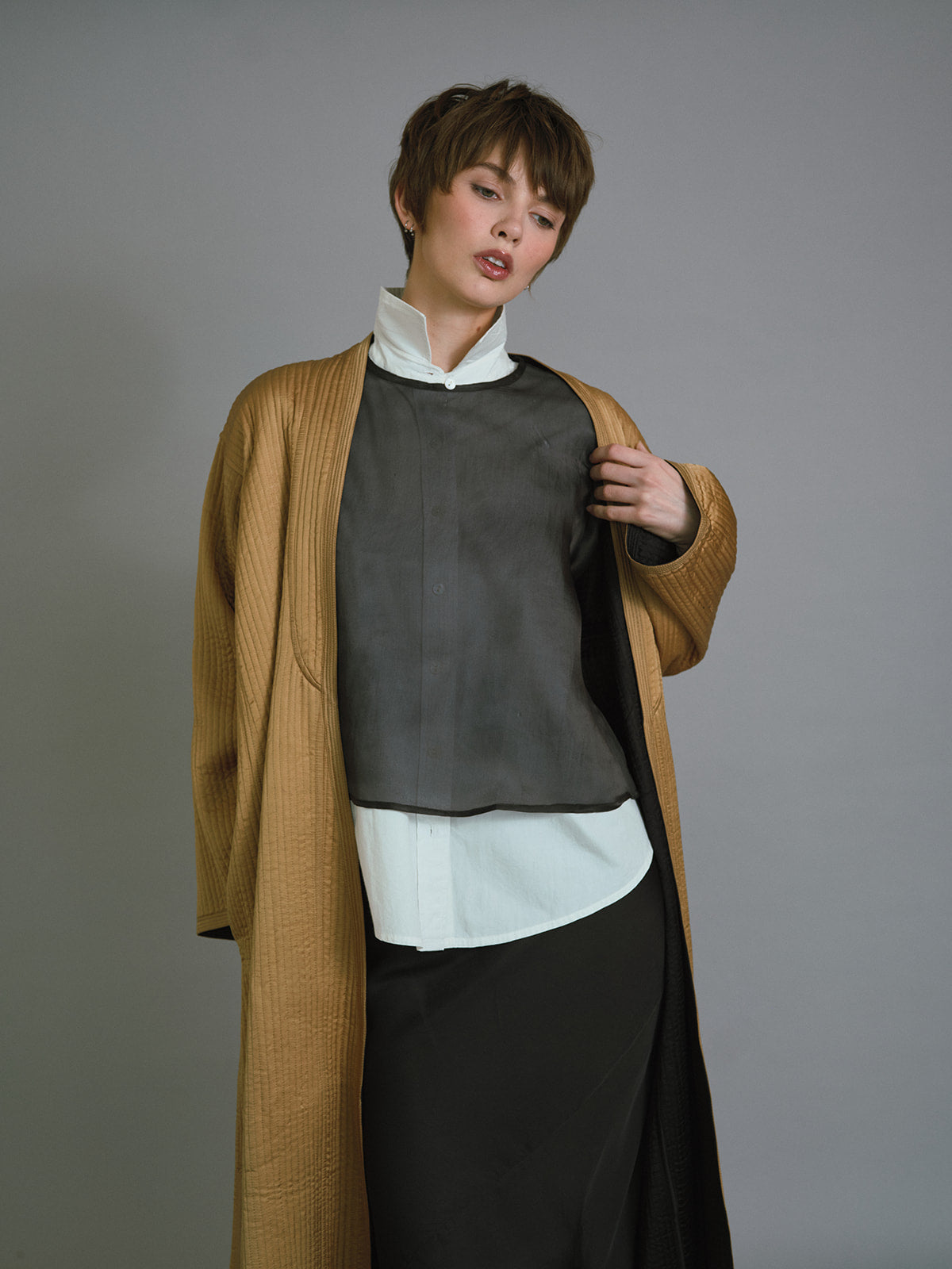 Deepa Satin Coat