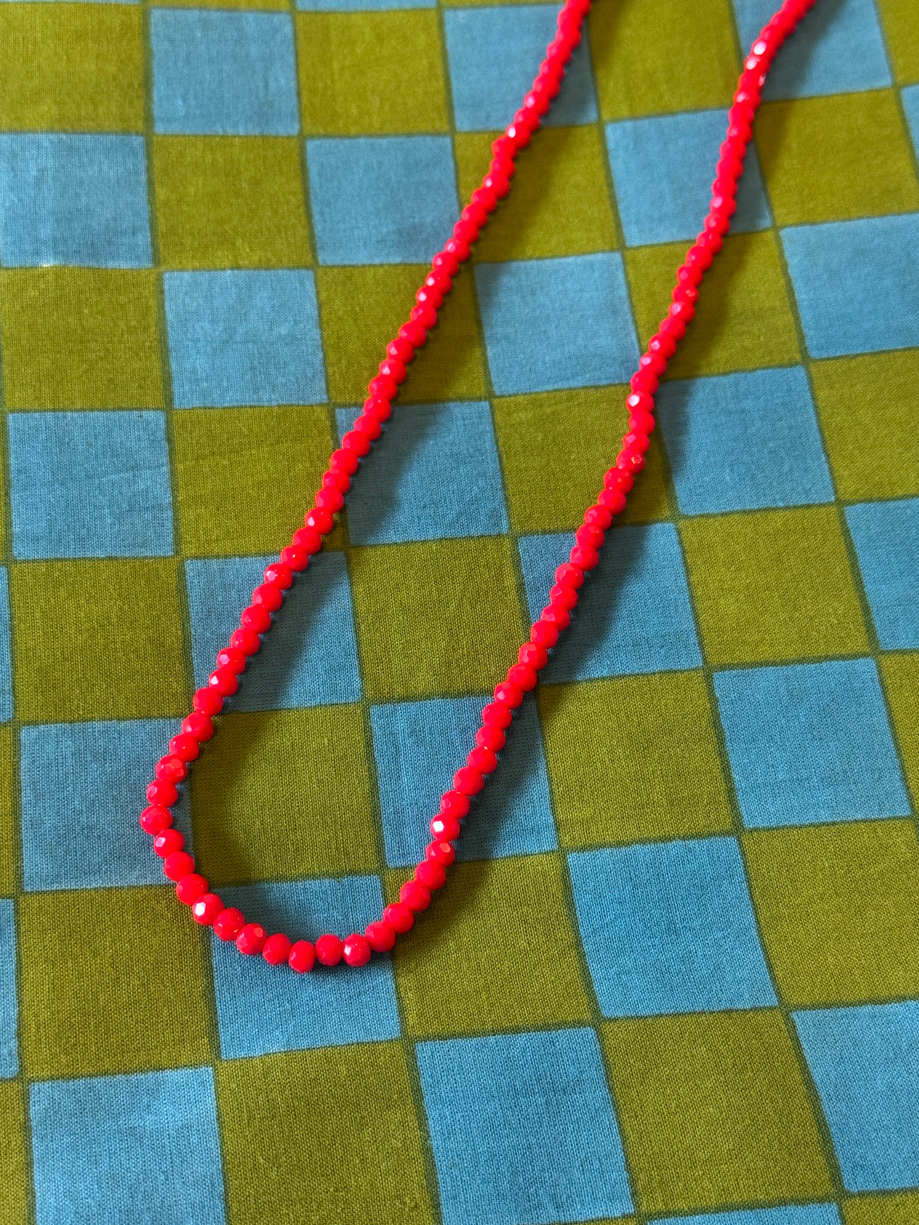 Candy Red Agate Necklace