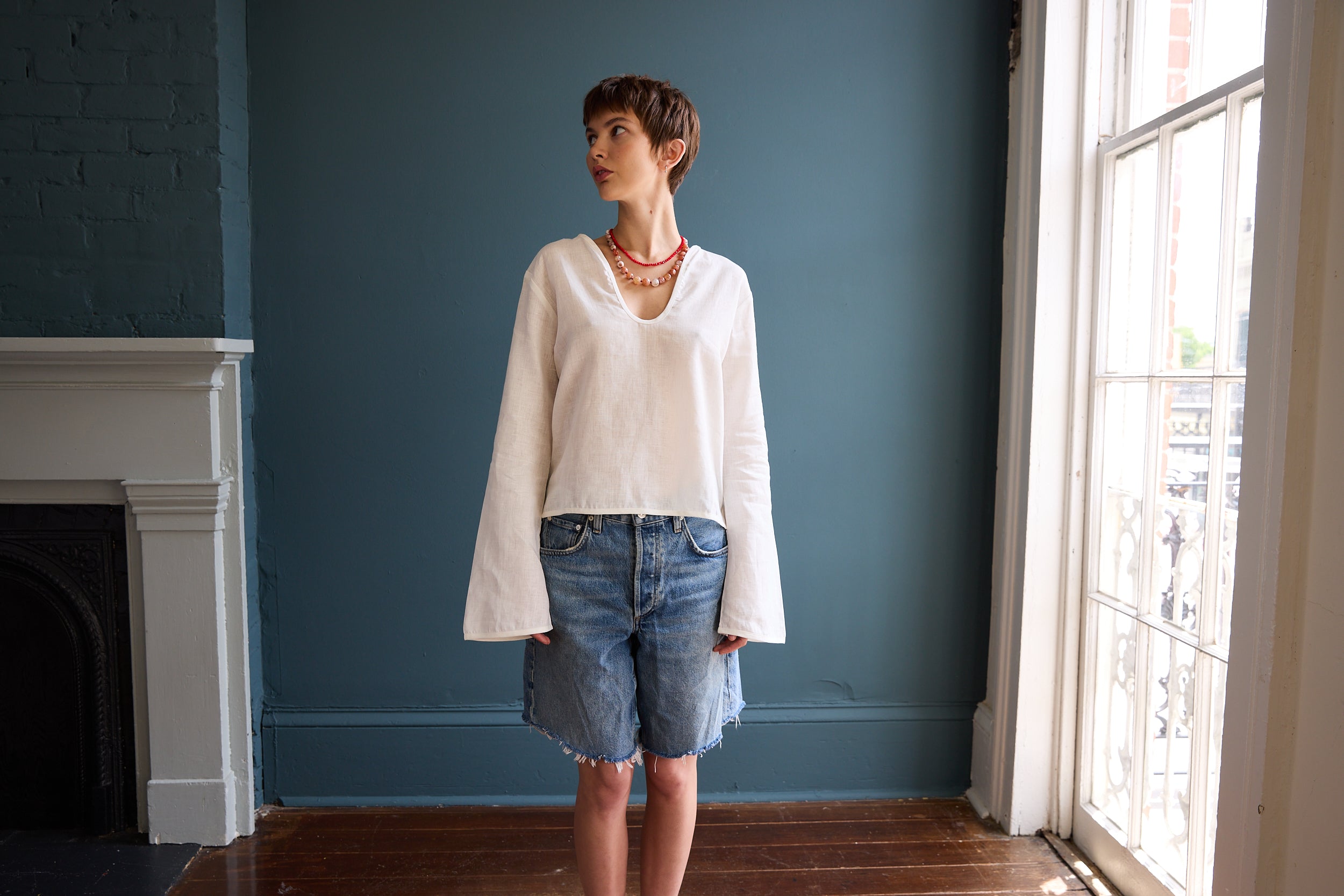Reva Blouse in Linen