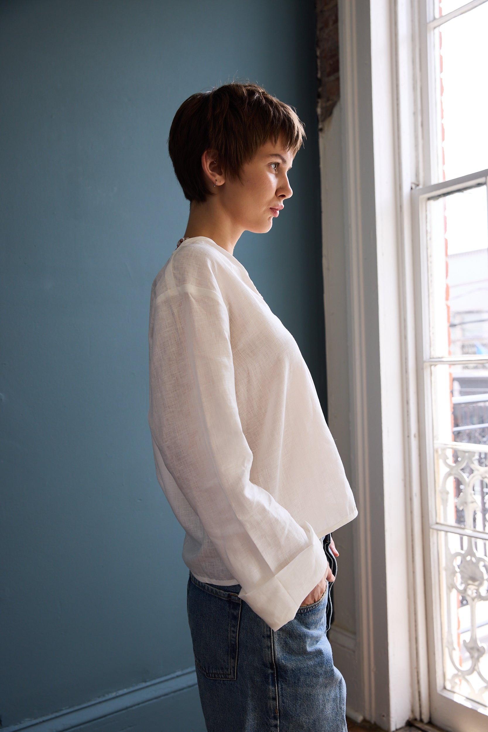 Reva Blouse in Linen