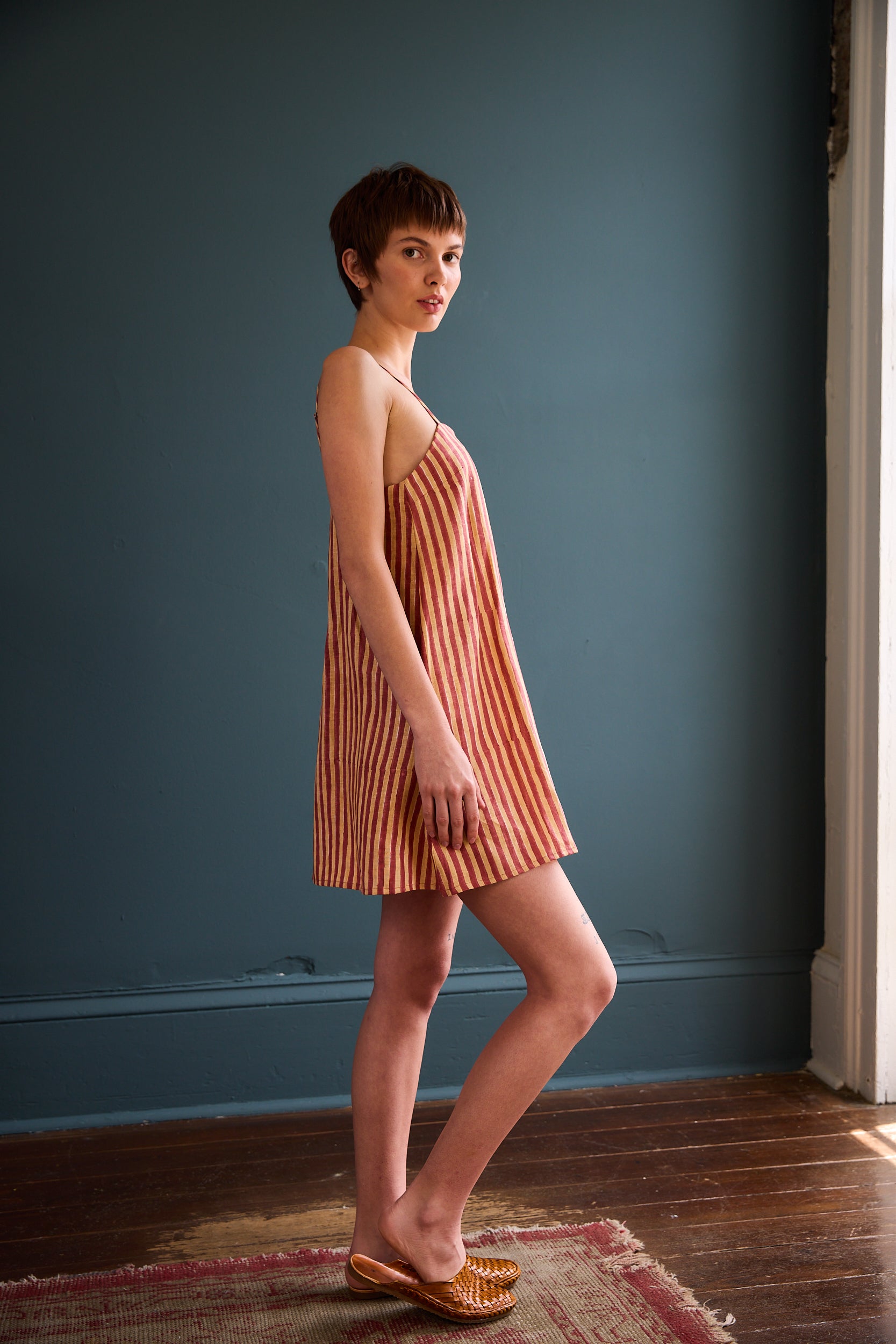 Rina Linen Mini Dress