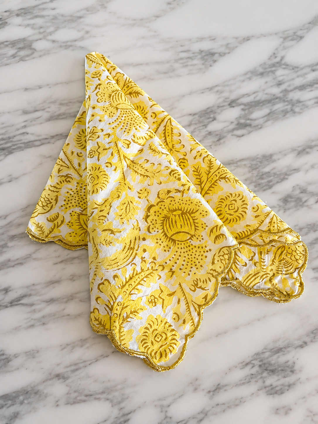 Lemon Scallop Napkin