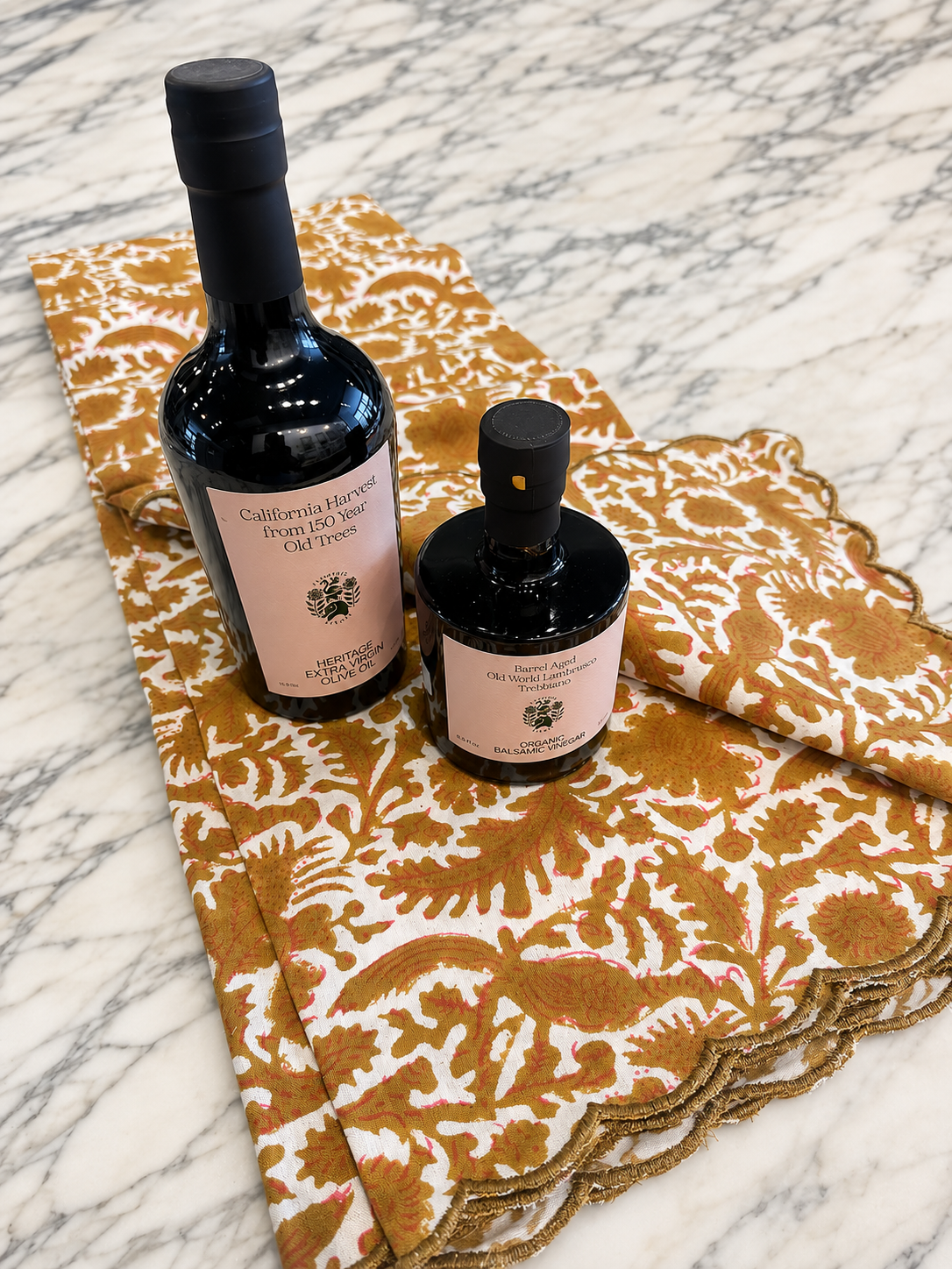 Mustard Scallop Tablecloth