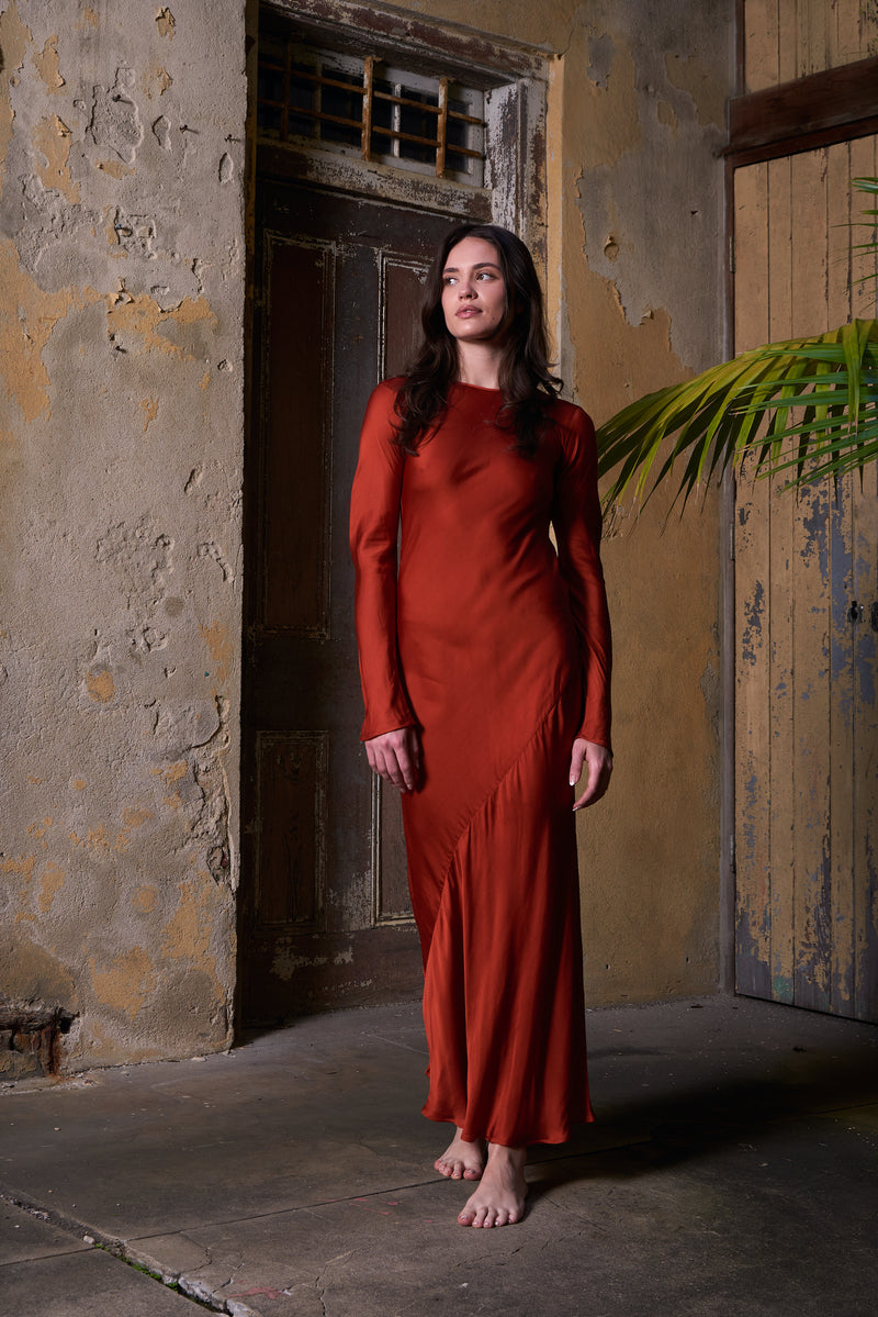 red dress | Terracotta
