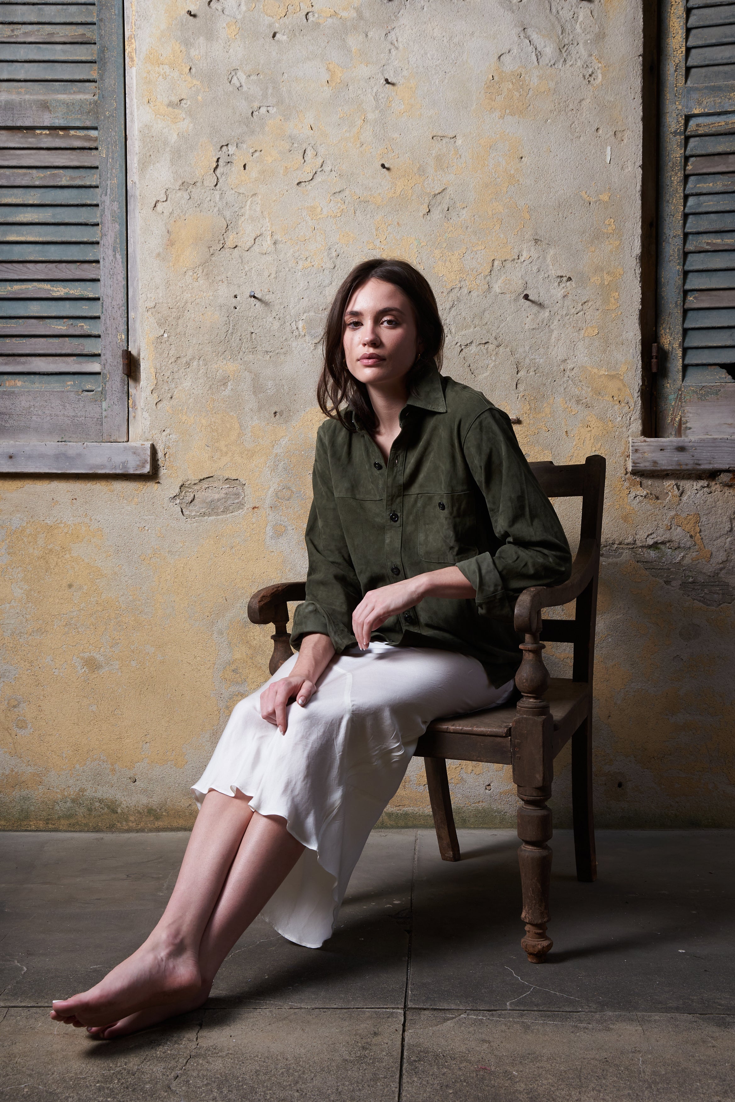 Manoj Unisex Suede Shirt Jacket