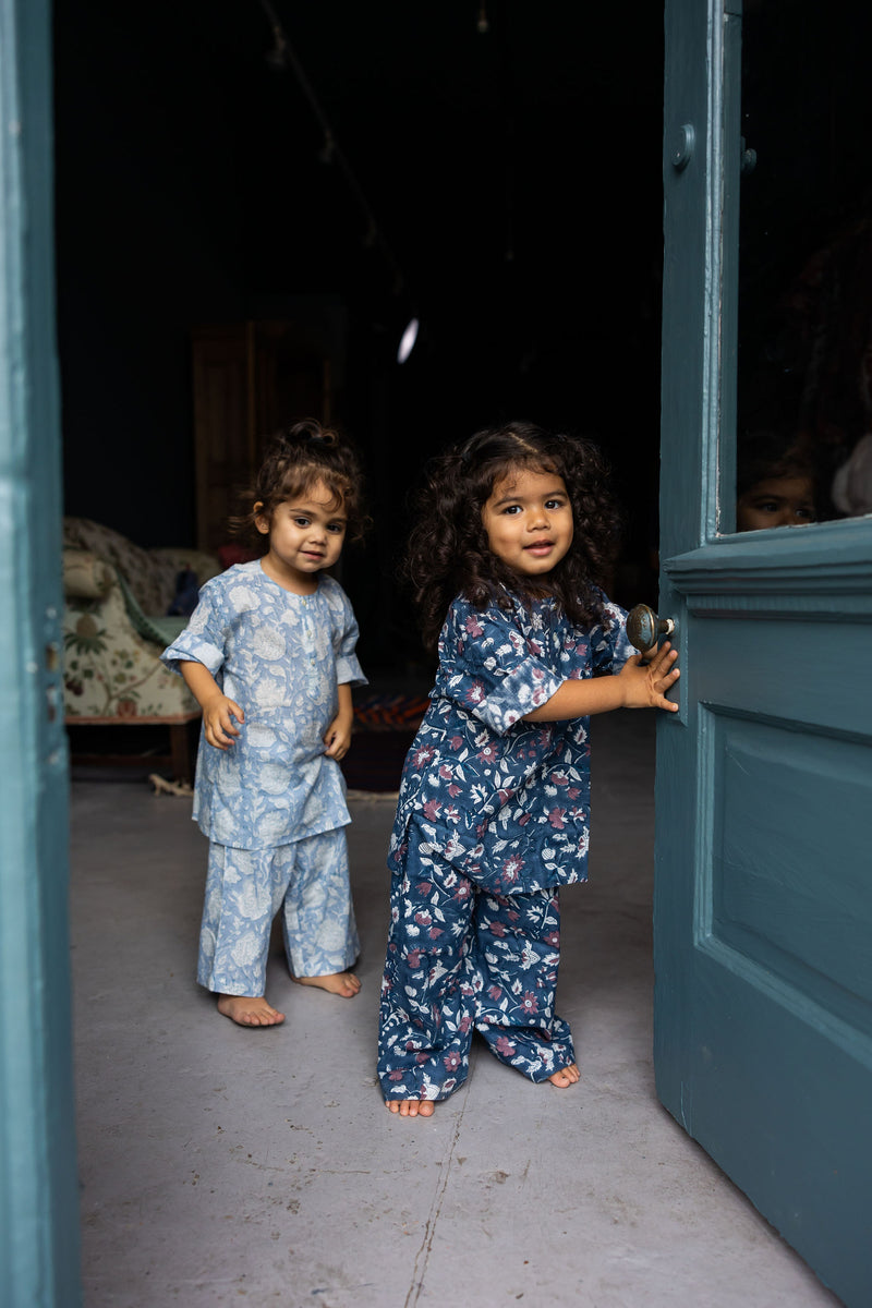 light blue pajamas | pale blue