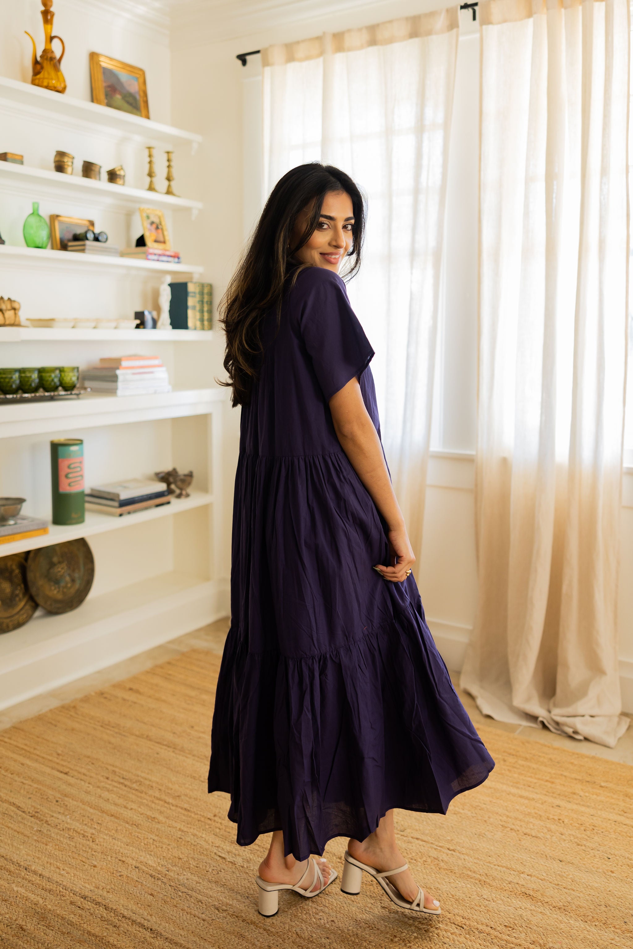 blue dress | navy