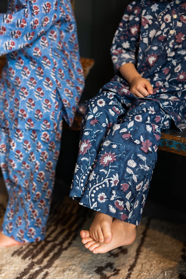 dark blue pajamas | periwinkle