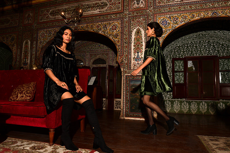 Anisha Velvet Dress