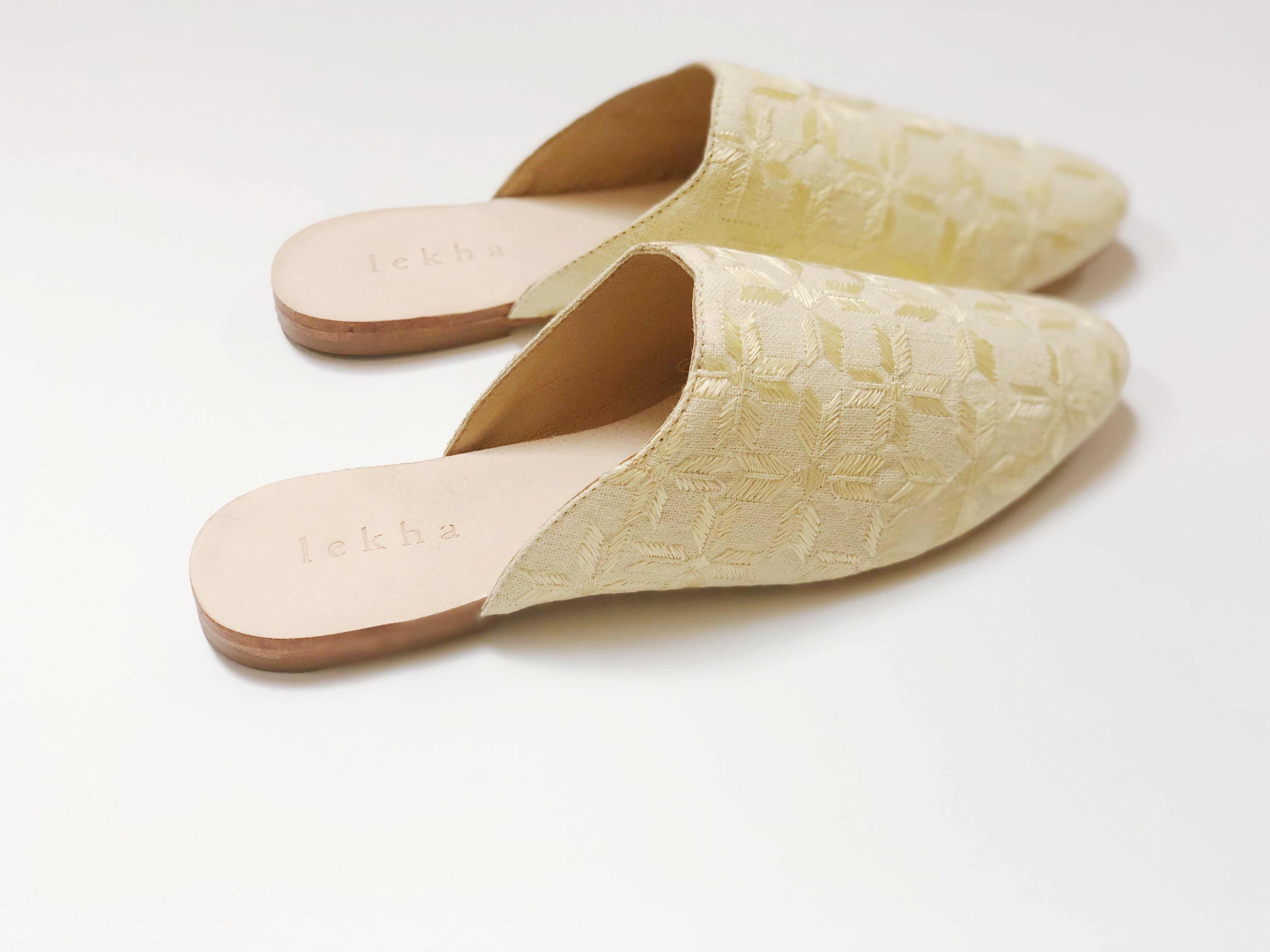 Phulkari Burst Babouche Mule