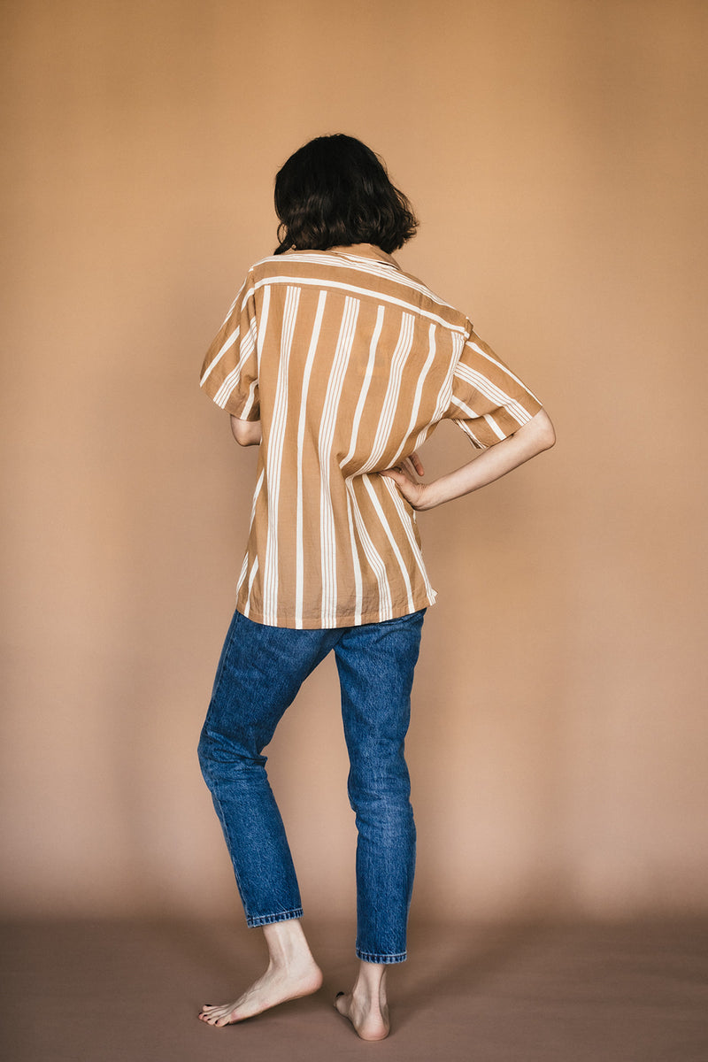 striped shirt | almond