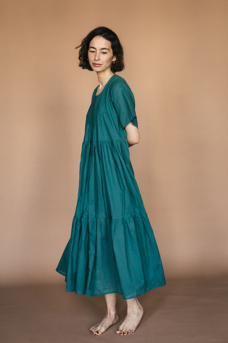 teal dress | pine