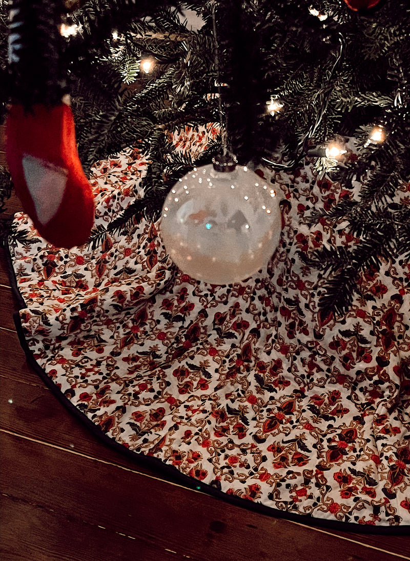 Block Printed Tree Skirt